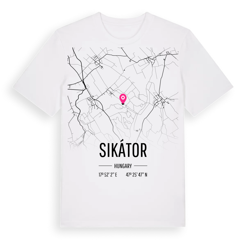 Sikátor karta t-shirt – White, i miljö