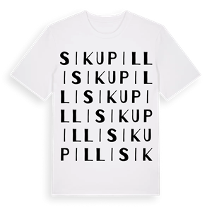 Sikupilli ordlek t-shirt – ekologisk bomull t-shirt från Pinshirt