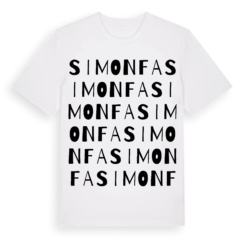Simonfa ordlek t-shirt – White, i miljö