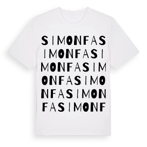 Simonfa ordlek t-shirt – ekologisk bomull t-shirt från Pinshirt