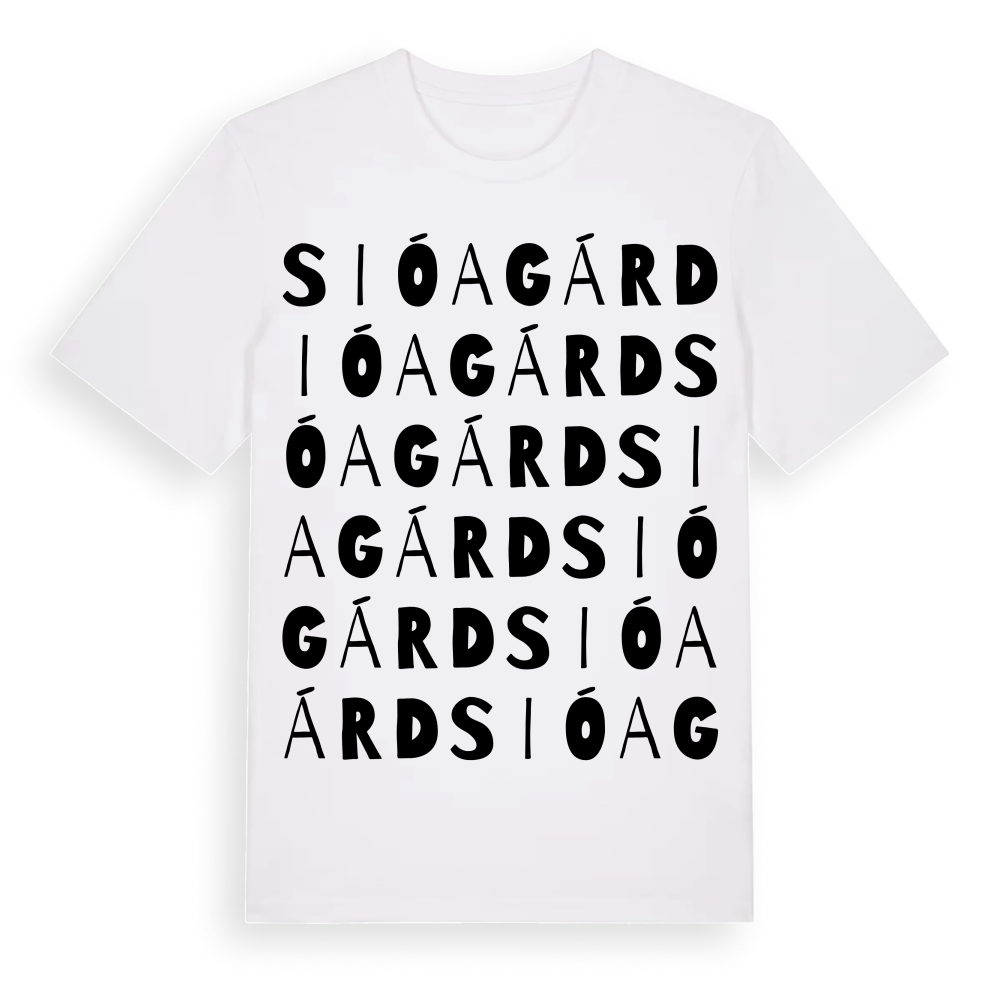 Sióagárd ordlek t-shirt – White, i miljö