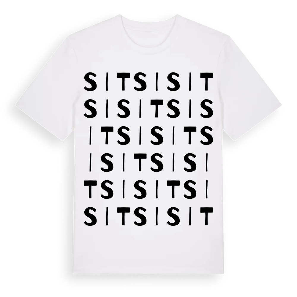 Sitsi ordlek t-shirt – White, i miljö