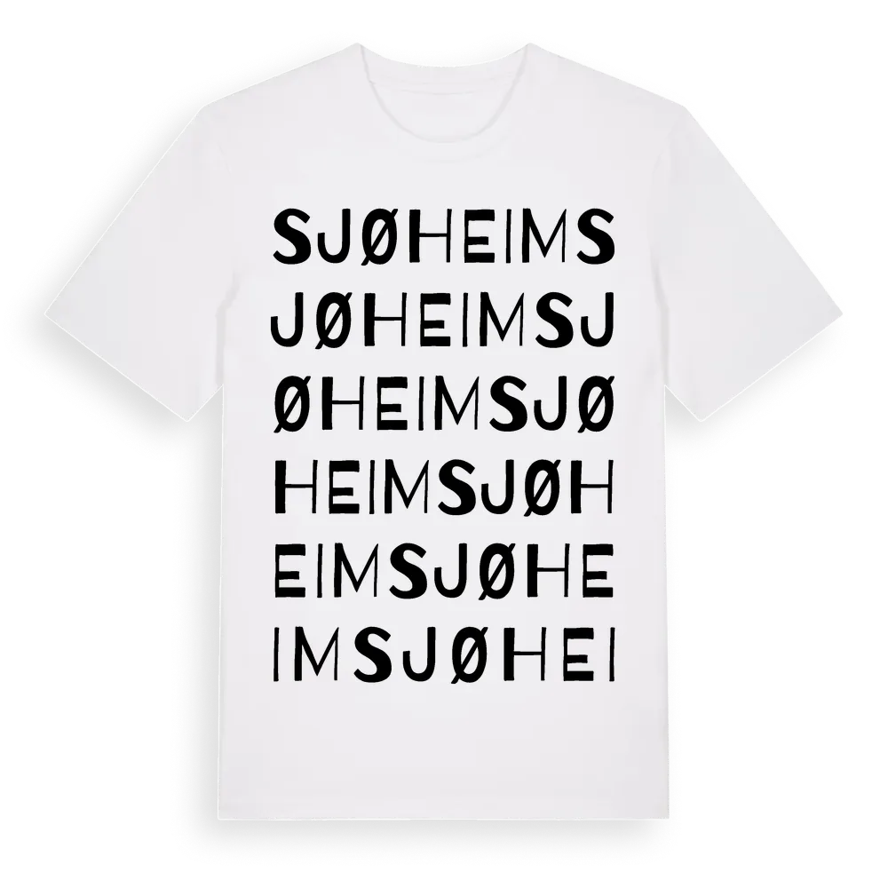Sjøheim ordlek t-shirt i miljö