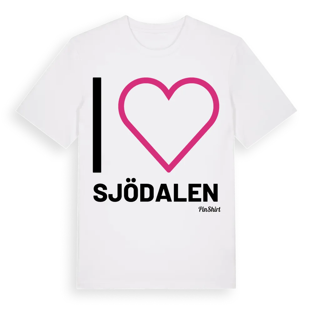 Jag älskar Sjödalen t-shirt stort tryck i miljö
