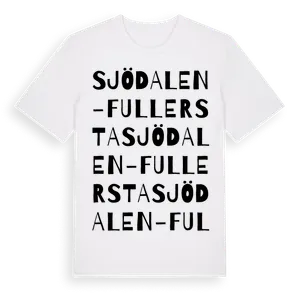 Sjödalen-Fullersta ordlek t-shirt – ekologisk bomull t-shirt från Pinshirt