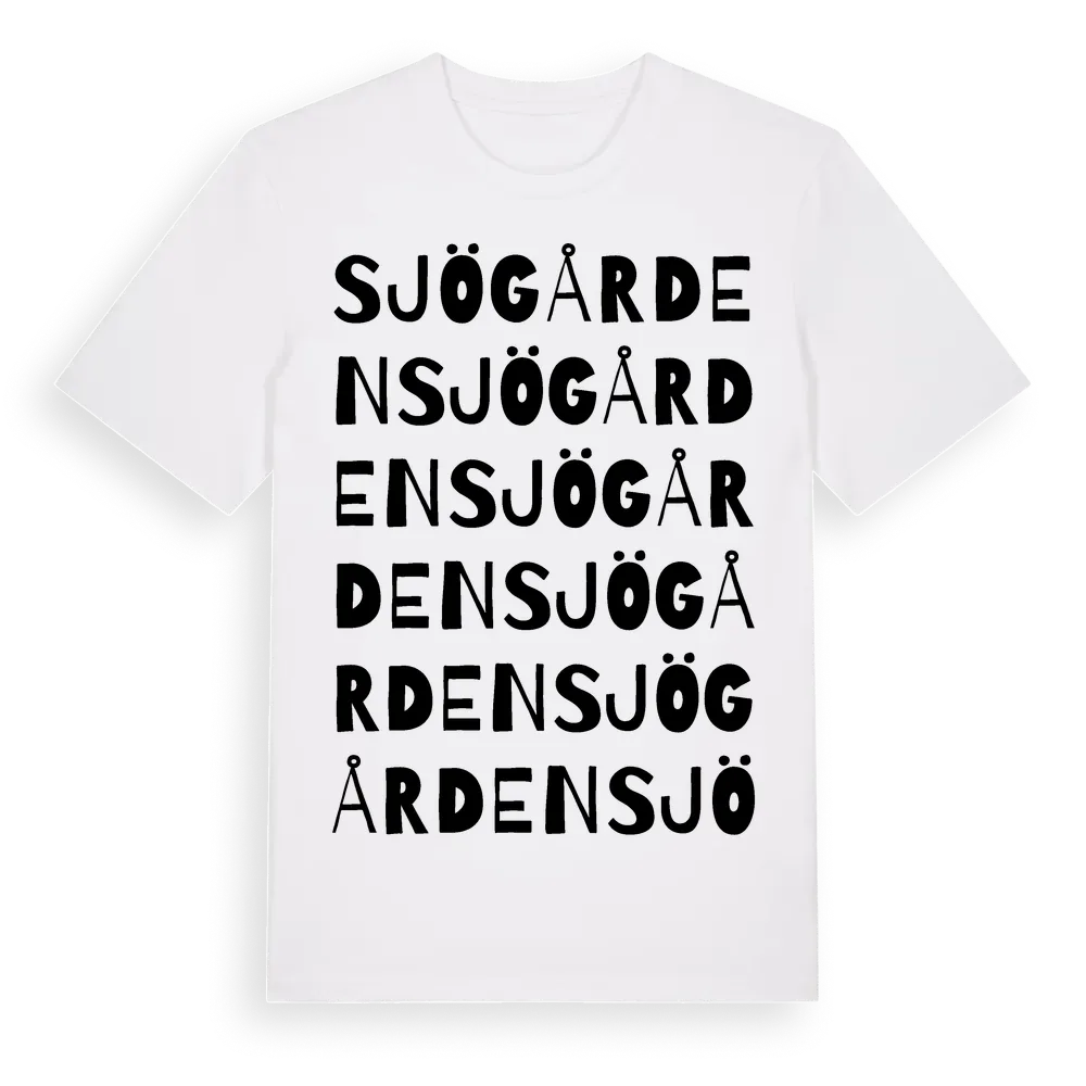 Sjögården ordlek t-shirt i miljö