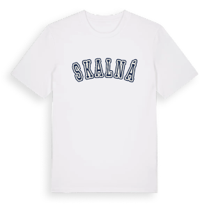 Skalná college t-shirt – ekologisk bomull t-shirt från Pinshirt