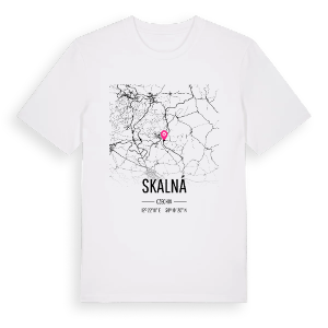 Skalná karta t-shirt – ekologisk bomull t-shirt från Pinshirt