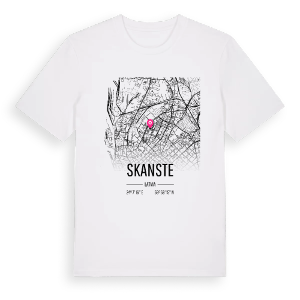 Skanste karta t-shirt – ekologisk bomull t-shirt från Pinshirt