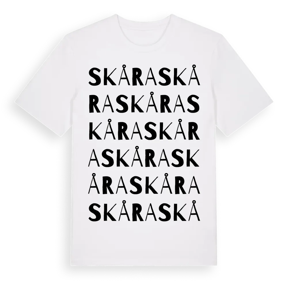 Skåra ordlek t-shirt i miljö