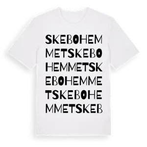 Skebohemmet ordlek t-shirt – ekologisk bomull t-shirt från Pinshirt