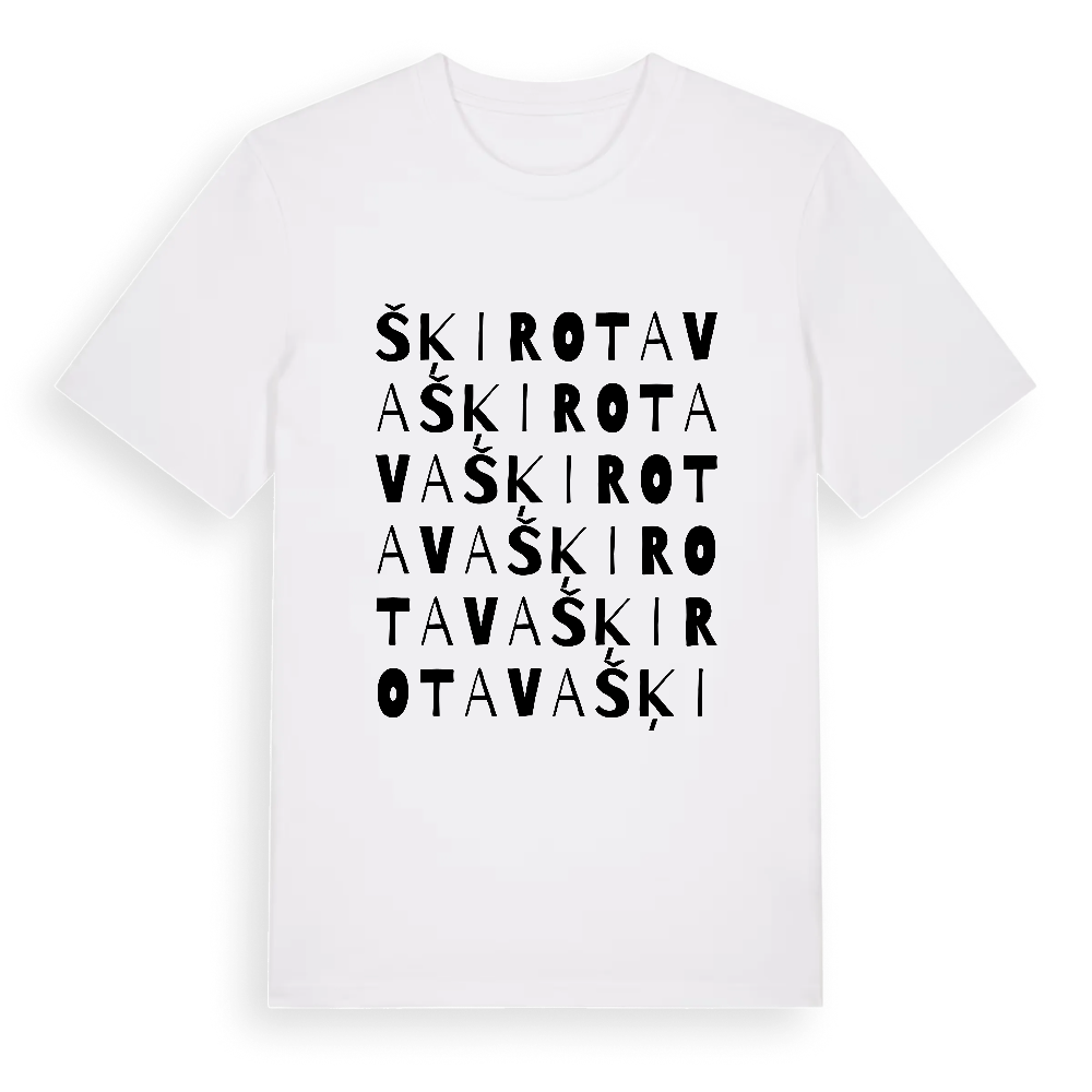 Šķirotava ordlek t-shirt – White, i miljö