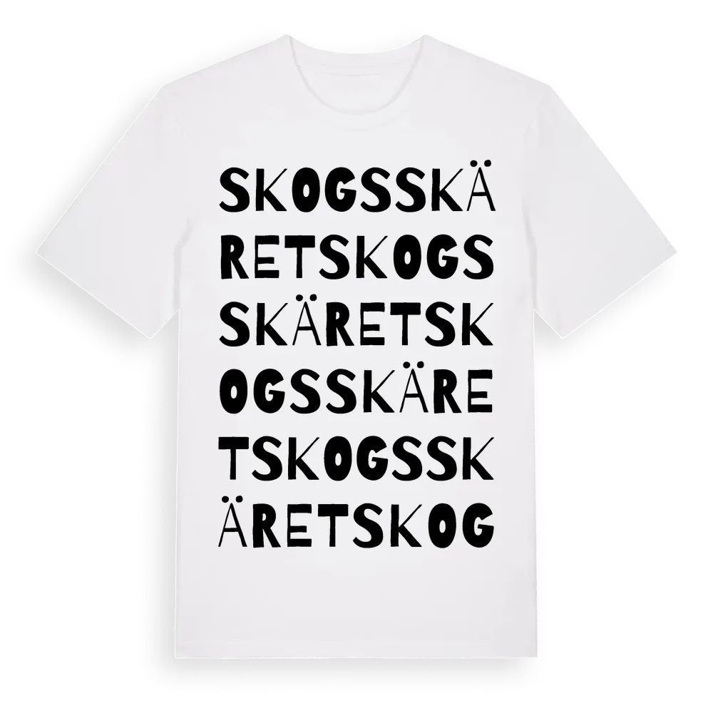 Skogsskäret ordlek t-shirt i miljö