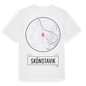 Skönstavik t-shirt – ekologisk bomull t-shirt från Pinshirt