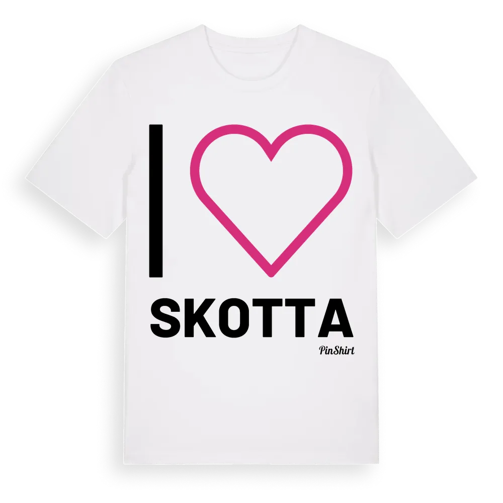 Jag älskar Skotta t-shirt stort tryck i miljö