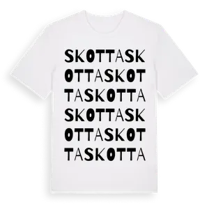 Skotta ordlek t-shirt – ekologisk bomull t-shirt från Pinshirt