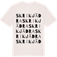 Vintage White t-shirt med Skrikjädra ordlek t-shirt