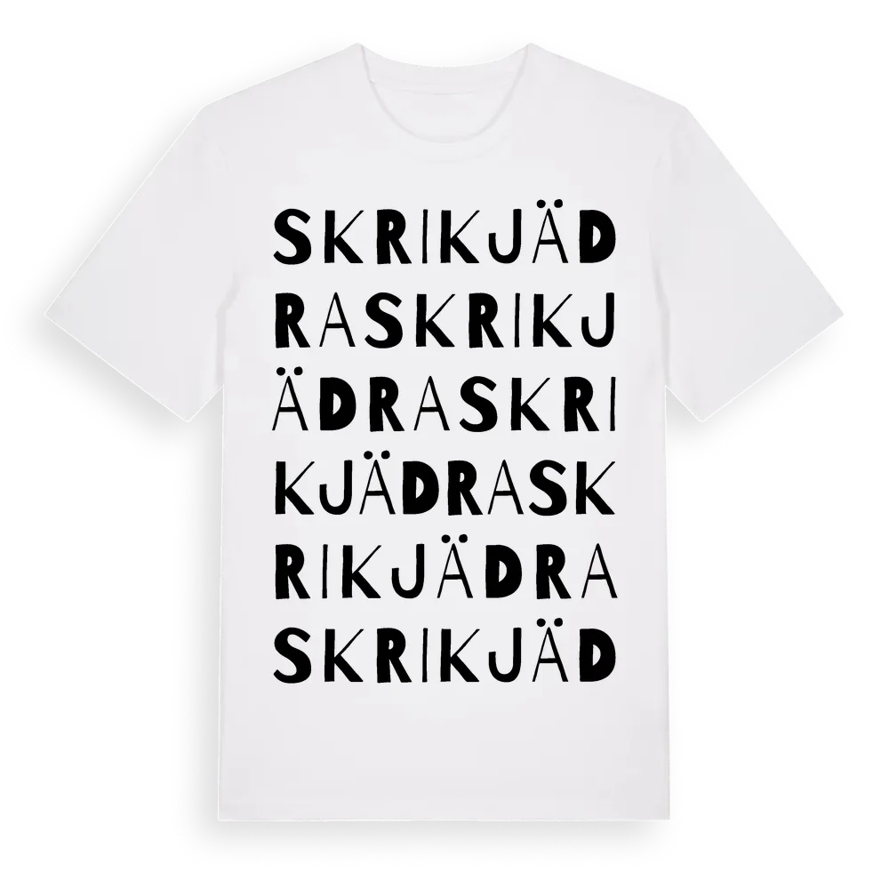 Skrikjädra ordlek t-shirt i miljö