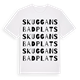 Skuggans badplats ordlek t-shirt