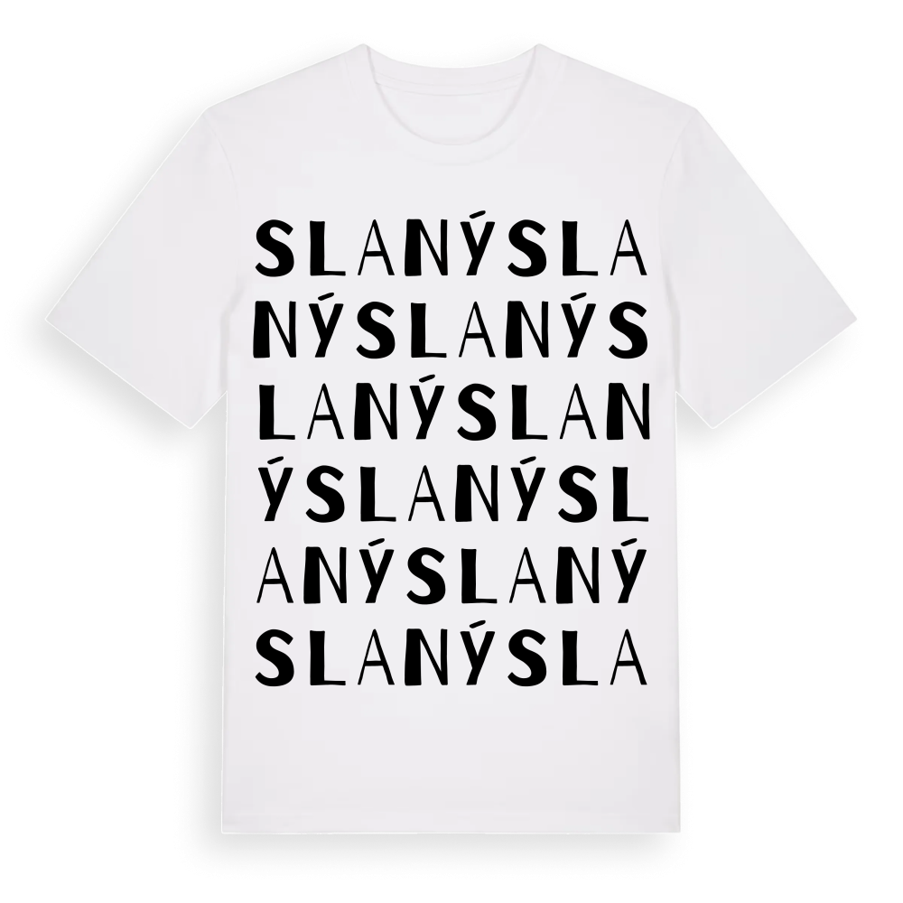 Slaný ordlek t-shirt – White, i miljö