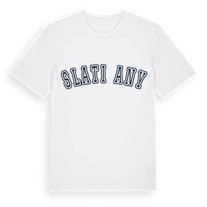 Slatiňany college t-shirt – ekologisk bomull t-shirt från Pinshirt