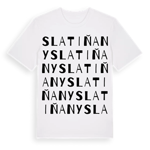 Slatiňany ordlek t-shirt – ekologisk bomull t-shirt från Pinshirt