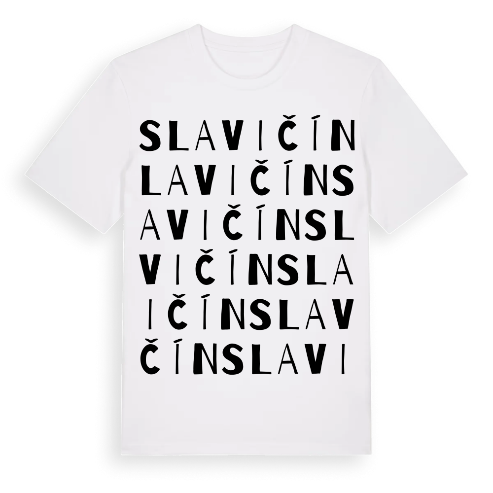 Slavičín ordlek t-shirt – White, i miljö