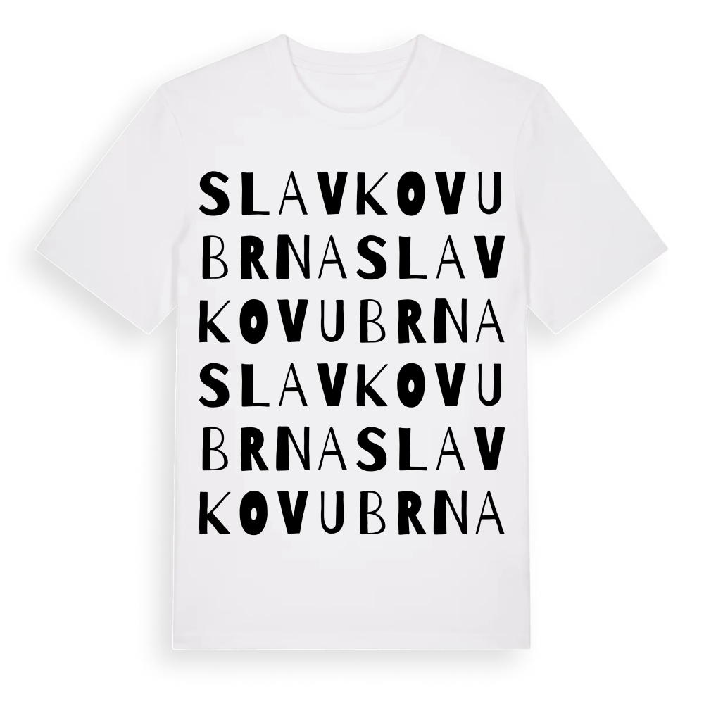 Slavkov u Brna ordlek t-shirt – White, i miljö