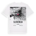 Slovenija karta t-shirt
