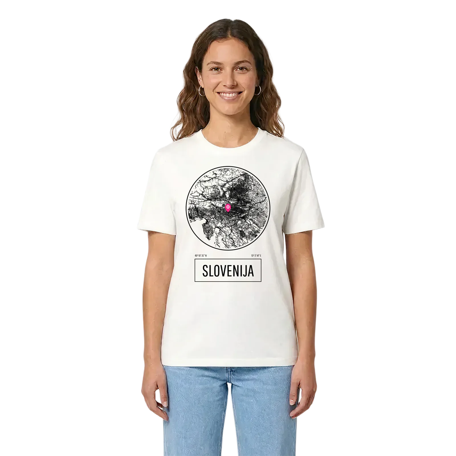 Slovenija t-shirt – White, i miljö