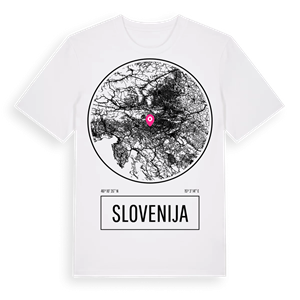 Slovenija t-shirt – ekologisk bomull t-shirt från Pinshirt
