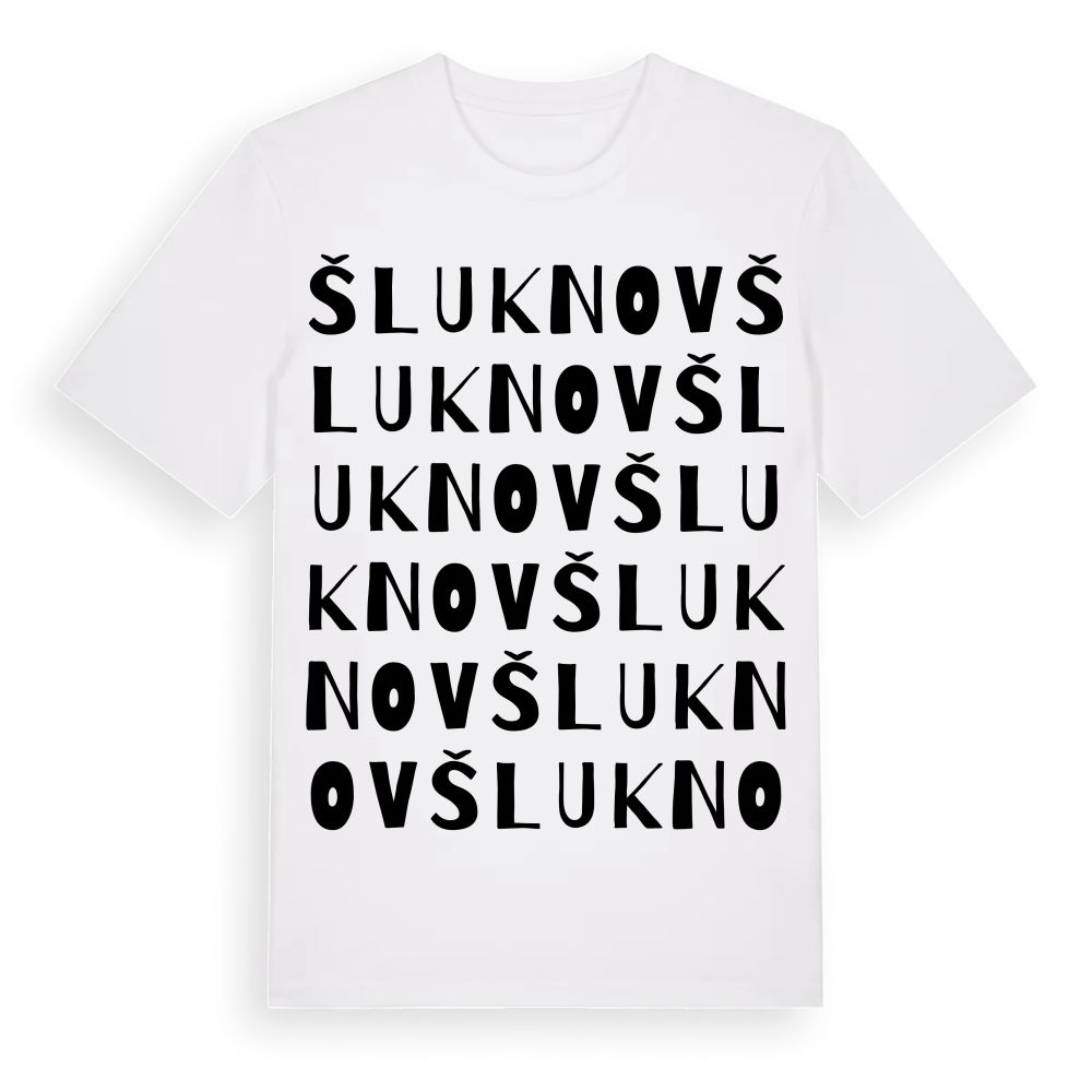 Šluknov ordlek t-shirt – White, i miljö