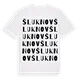 Šluknov ordlek t-shirt