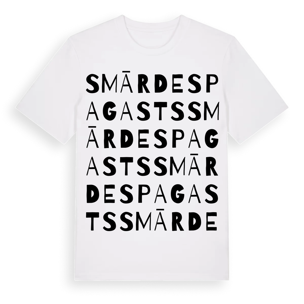 Smārdes pagasts ordlek t-shirt – White, i miljö