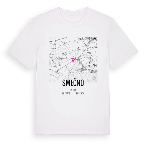 Smečno karta t-shirt – ekologisk bomull t-shirt från Pinshirt