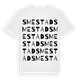White t-shirt med Smestad ordlek t-shirt