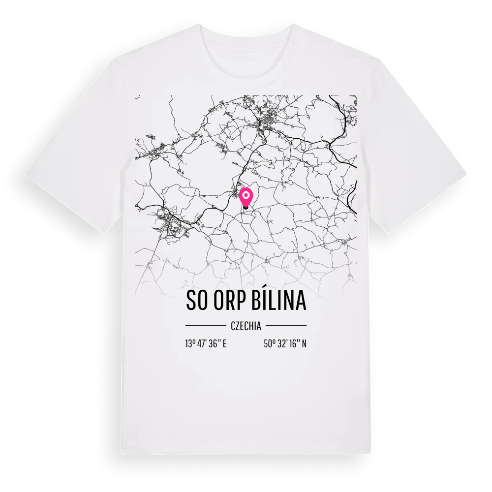 SO ORP Bílina karta t-shirt – White, i miljö