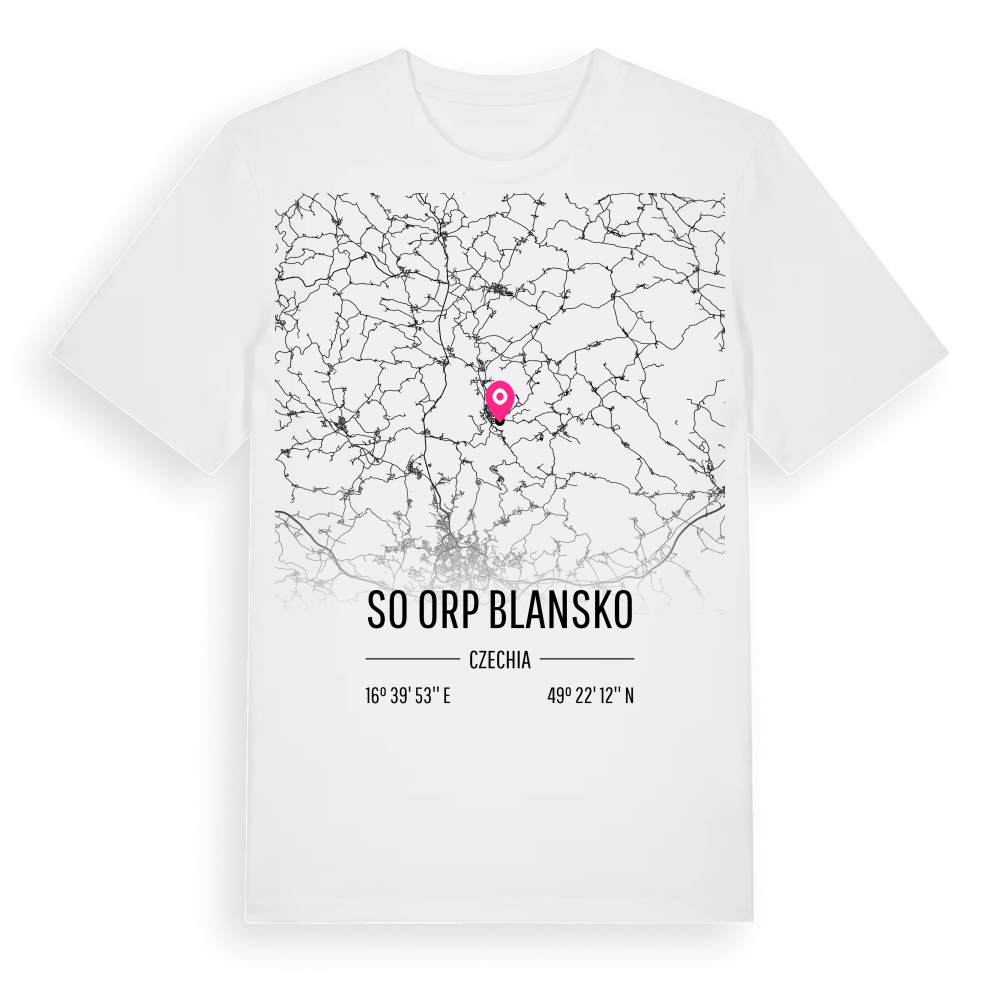 SO ORP Blansko karta t-shirt – White, i miljö