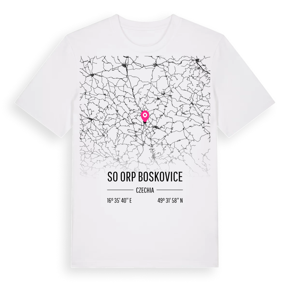 SO ORP Boskovice karta t-shirt – White, i miljö