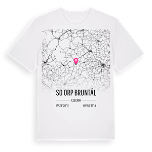 SO ORP Bruntál karta t-shirt – ekologisk bomull t-shirt från Pinshirt
