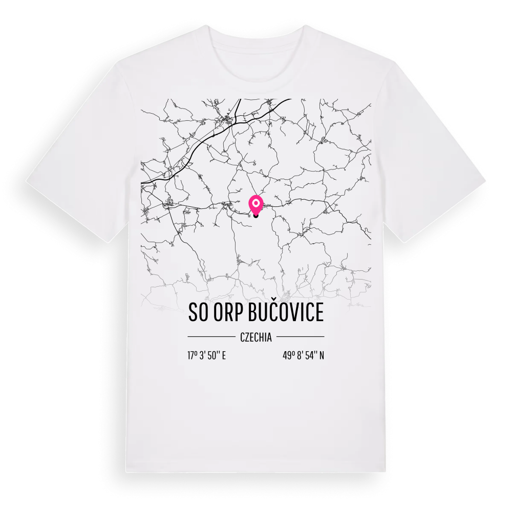 SO ORP Bučovice karta t-shirt – White, i miljö