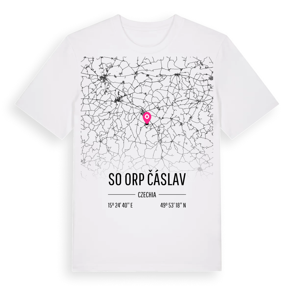SO ORP Čáslav karta t-shirt – White, i miljö
