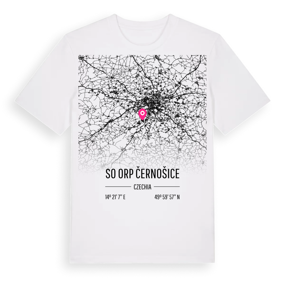 SO ORP Černošice karta t-shirt – White, i miljö