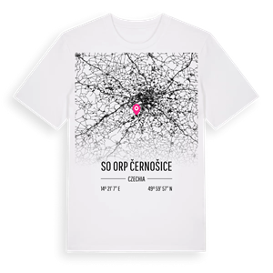 SO ORP Černošice karta t-shirt – ekologisk bomull t-shirt från Pinshirt