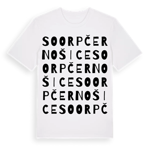 SO ORP Černošice ordlek t-shirt – ekologisk bomull t-shirt från Pinshirt