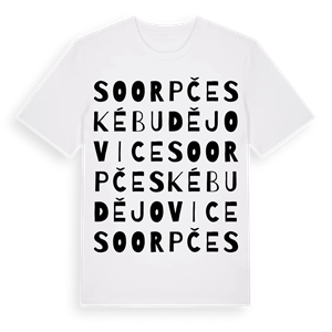 SO ORP České Budějovice ordlek t-shirt – ekologisk bomull t-shirt från Pinshirt