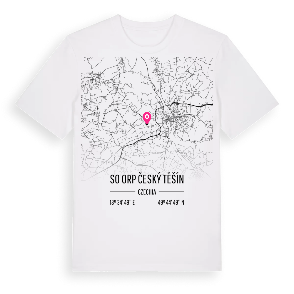 SO ORP Český Těšín karta t-shirt – White, i miljö