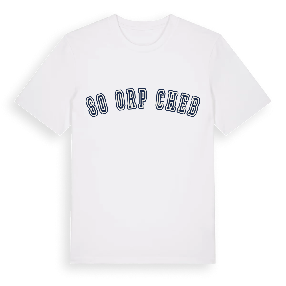 SO ORP Cheb college t-shirt – White, i miljö