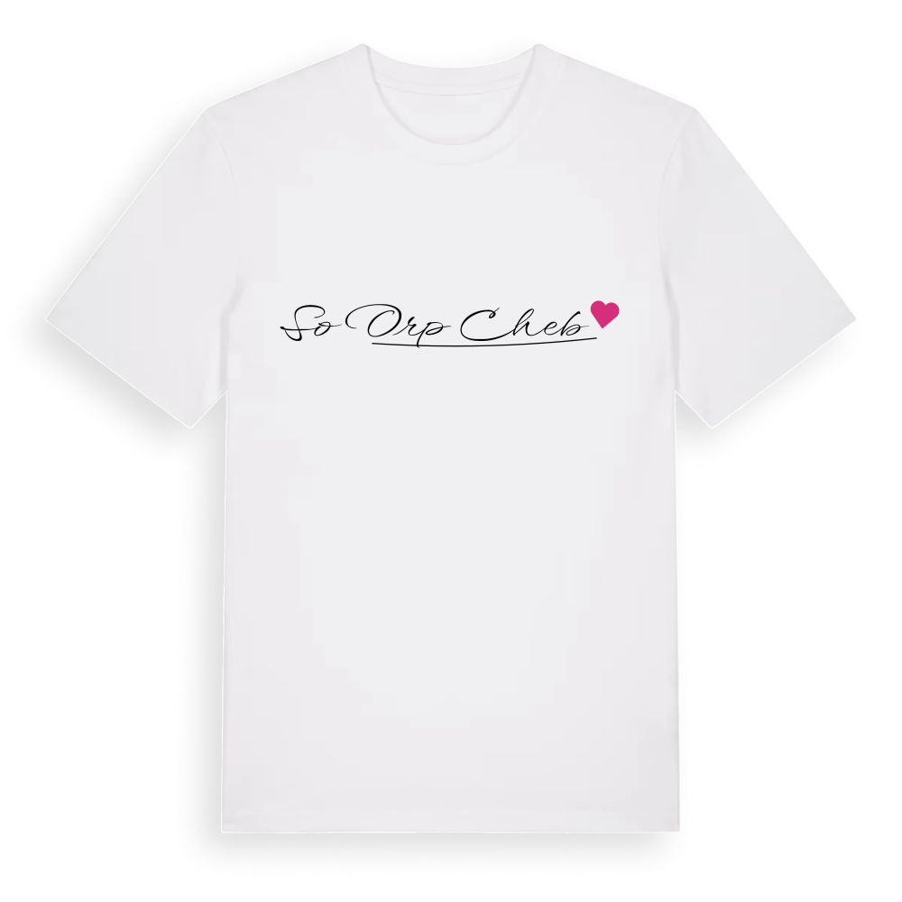 SO ORP Cheb hjärta t-shirt – White, i miljö