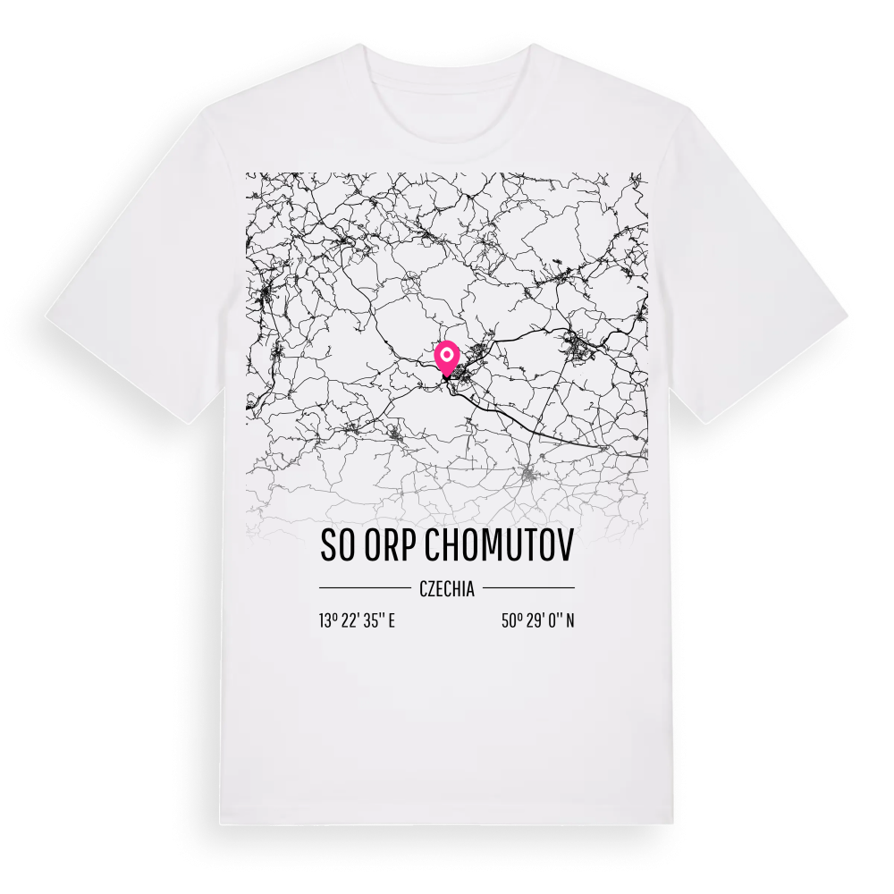 SO ORP Chomutov karta t-shirt – White, i miljö
